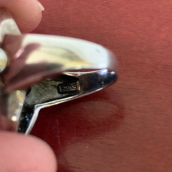 Sterling Silver Lapis Ring size 8 - Picture 4 of 4